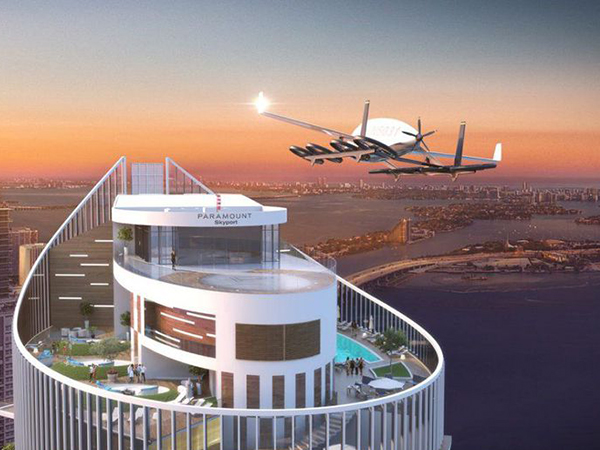 تصميم مبنى فاخر بميامي ليناسب السيارات الطائرة